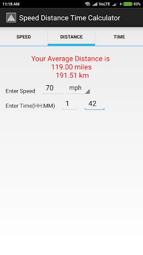 Speed Distance Time Calculator скриншот 2