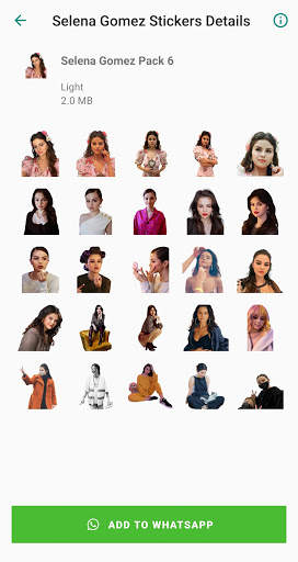 Selena Gomez Stickers App screenshot 7