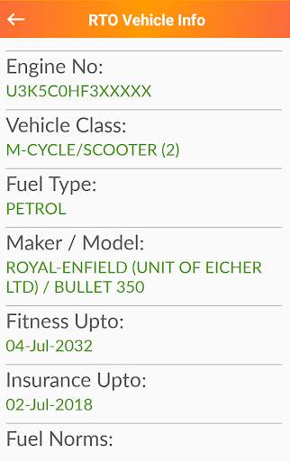 RTO vehicle(vahan) info- find vehicle owner detail screenshot 4