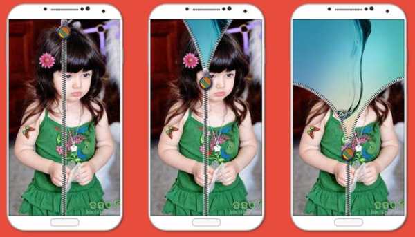 Photo and name zip lock Screen screenshot 1
