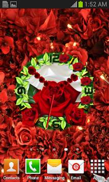 Rose Flower Clock screenshot 4