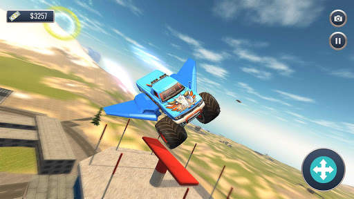 Offroad Flying Monster Truck Driving screenshot 2