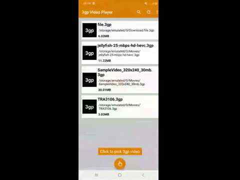 3gp Video Player screenshot 1