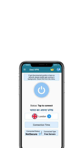 Desi VPN - Unlimited Free & 100% Secure Fast VPN screenshot 1