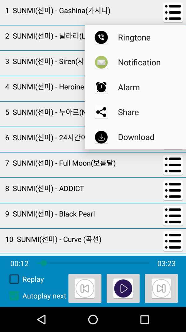Sunmi Songs - 선미 날라리(LALALAY) Kpop screenshot 2