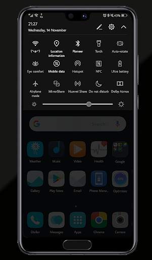 [Dark Mode] Cute Kraken theme for EMUI 5/8 screenshot 4