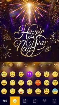 New Year Emoji Keyboard Colors screenshot 2