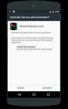 Volume screen On / Off. screenshot 3