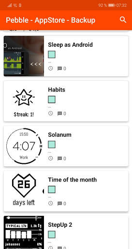 Pebble - App Store - Backup screenshot 2