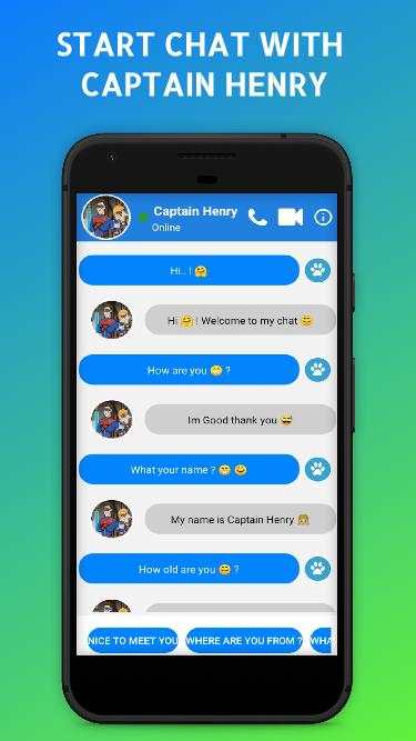 Captain Henry Fake Calling Video & henry danger screenshot 2