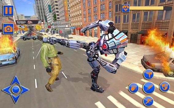 Robot Crime City Gangster Simulator स्क्रीनशॉट 3