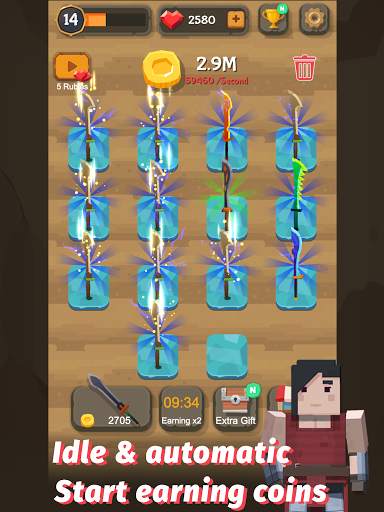 รวมดาบ - ผู้ชำนาญการช่างตีเหล็ก Idle screenshot 13