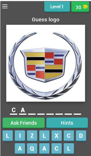 Guess car logo. Car Quiz screenshot 1