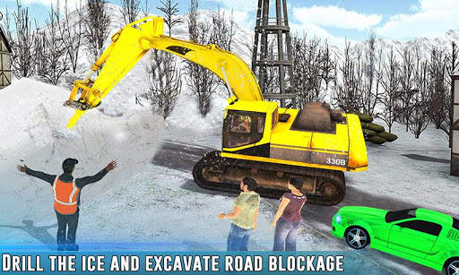 Snow Driving Rescue Plow Excavator Crane Operator screenshot 3