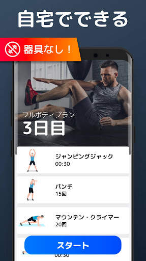 自宅トレーニング - 器具は必要なし & 筋トレ screenshot 5