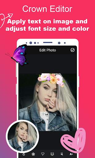 Crown Photo Editor - Heart & Flowers Crowns screenshot 4