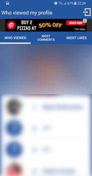 Who Viewed Your Profile - Social Stats Analyser screenshot 3