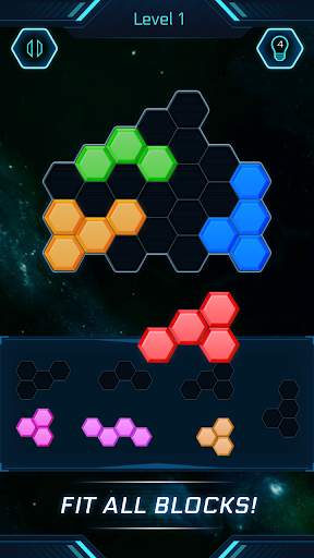 Hexa Puzzle Space - New Block Puzzle Game 2020 screenshot 1
