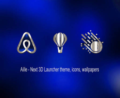 Aille - Next Launcher theme 3D screenshot 7