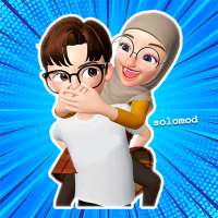 Romantic Muslim Couple Stickers for WAStickerApps logo