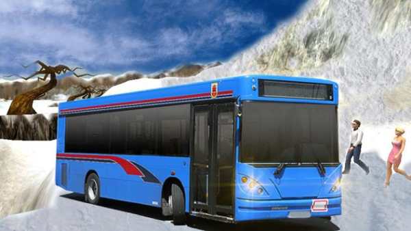 Offroad Snow Hill Bus Drive 3D screenshot 11