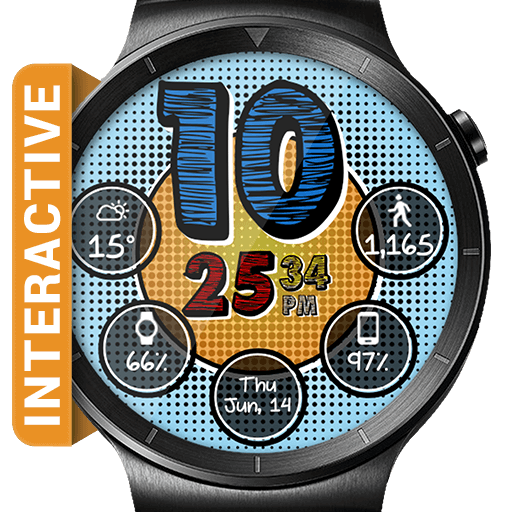 Retro Pop HD Watch Face Widget &amp; Live Wallpaper icon