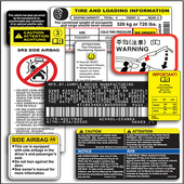Auto Data Labels VIN Labels icon