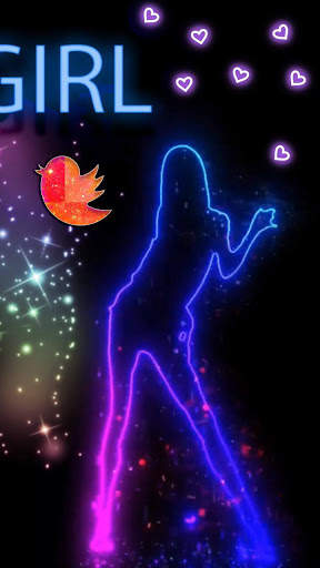 Neon, Dance, Girl Themes, Live Wallpaper screenshot 3