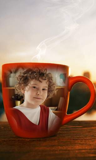 Coffee Cup Photo Frame Good Morning Application 15 تصوير الشاشة