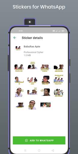 BabuRao Stickers for WhatsApp - WAStickerApps screenshot 2