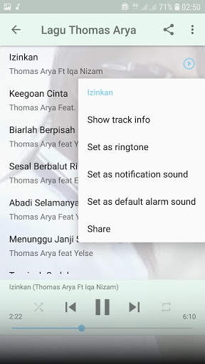 Lagu Thomas Arya Offline screenshot 5