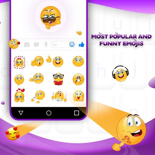 Cool Black Purple Keyboard Theme screenshot 5