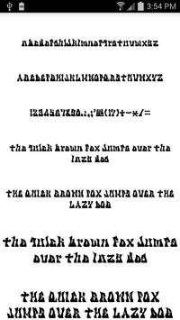 Fonts for FlipFont Tattoo screenshot 1