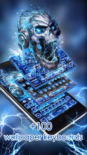 Skull Wallpaper Keyboard screenshot 3