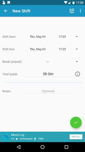 Work Log screenshot 2