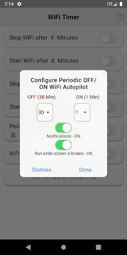 WiFi Timer screenshot 2