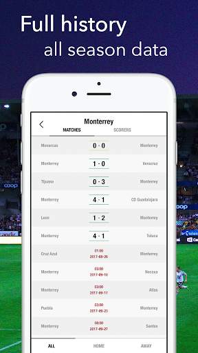 Fixtures for Liga MX 4 تصوير الشاشة
