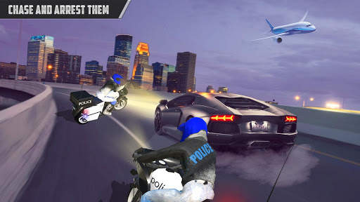 Police MotorBike Chase: 3D City Simulator screenshot 5