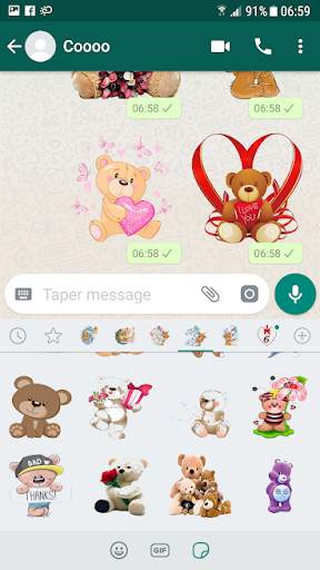 Teddy Sticker For WhatsApp - WAStickerApps screenshot 8