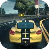 Illegal racing on street 3D logo