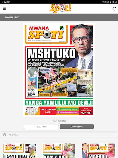 Mwanaspoti Epaper App screenshot 5