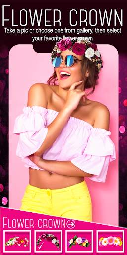 Flower Crown Photo Editor скриншот 1
