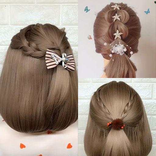 Short Hairstyle - Video Step By Step Offline 2.0