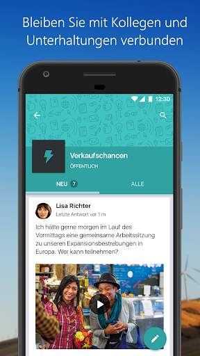 Yammer screenshot 1