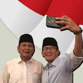 Bingkai Foto Prabowo Sandiaga Uno logo