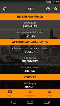 Cheats for GTA V screenshot 1