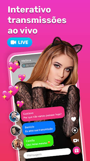 Bate-papo com vídeo Live Video screenshot 1