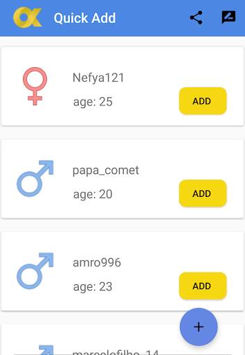 QuickAdd , New Friends For SnapChat screenshot 1