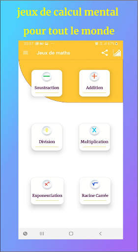 Jeux Calcul Mental - jeux educatif mathematique screenshot 1