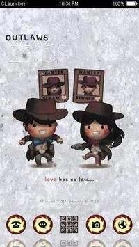 Cowboy Couple Theme C Launcher screenshot 1